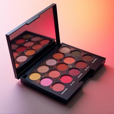 Example makeup product packaging mockup - Eyeshadow Palette